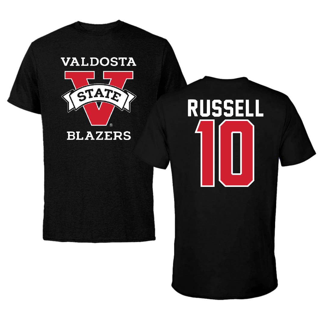 Valdosta State University Baseball Black Tee - #10 Carson Russell