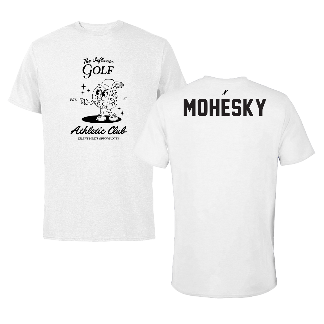 Golf White Influxer Athletic Club Tee - Grant Mohesky