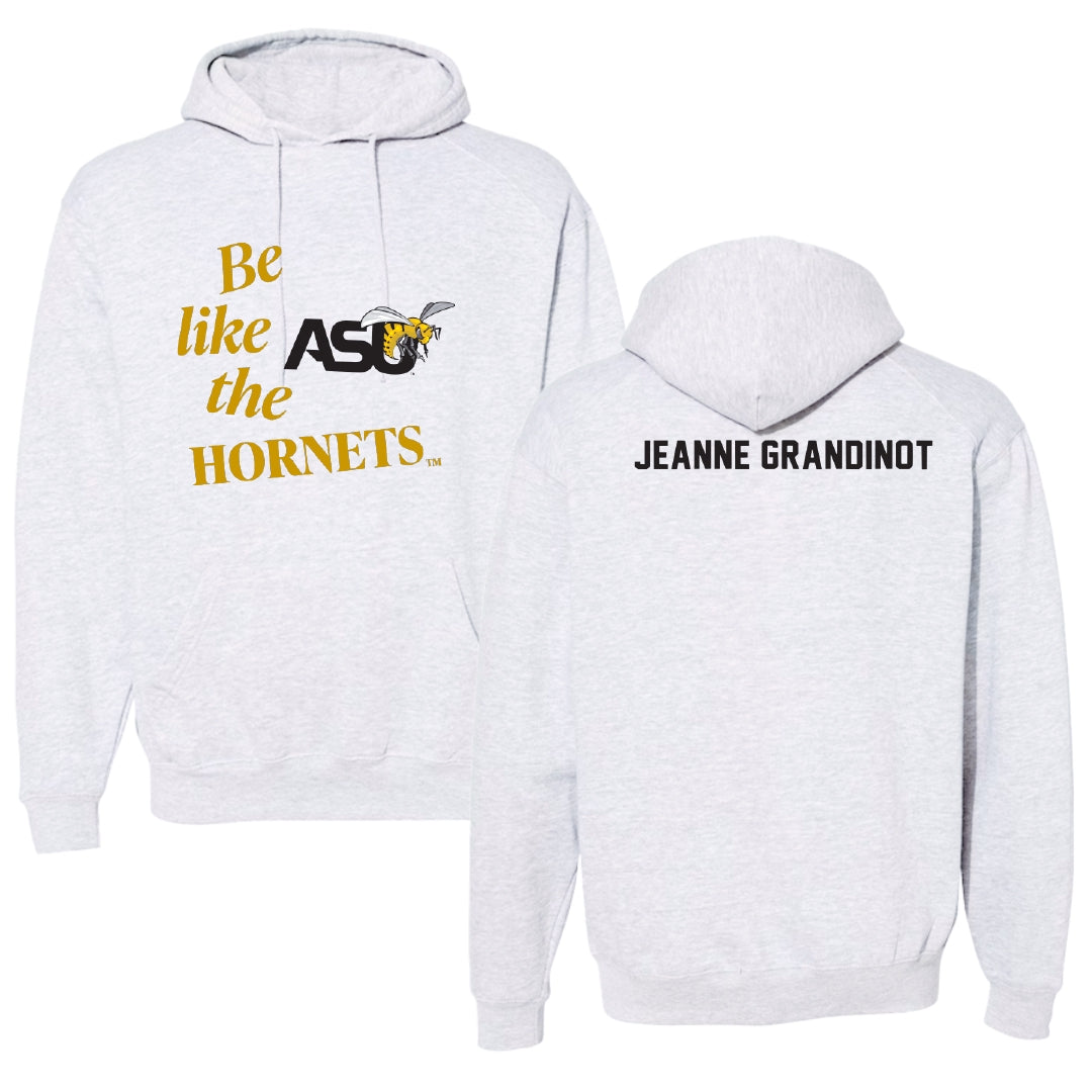 Alabama State University Tennis Light Gray Be Like Us Hoodie - David Jeanne Grandinot