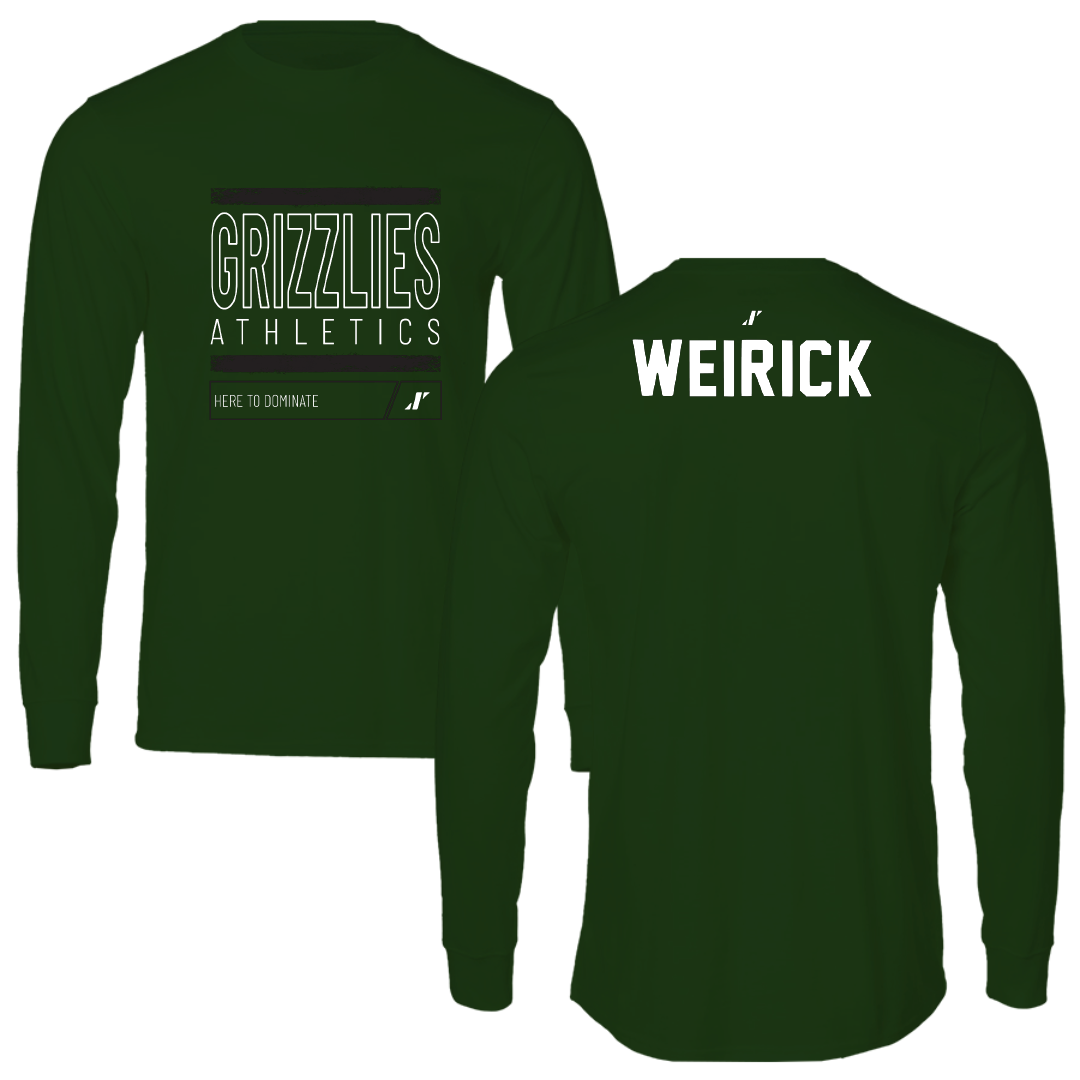 Adams State University Golf Forest Green Dominate Performance Long Sleeve - Keona Weirick