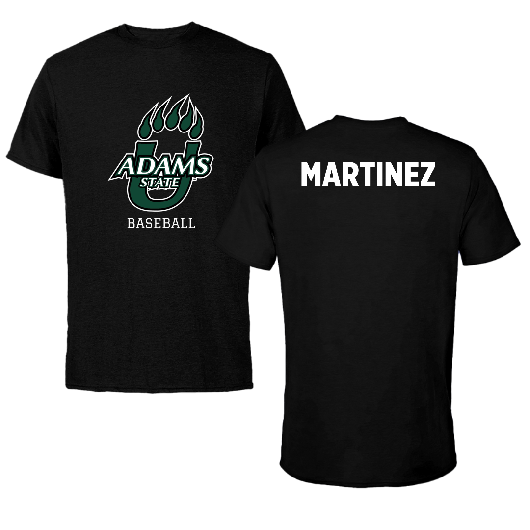 Adams State University Baseball Black State Performance Tee - Gage Martinez