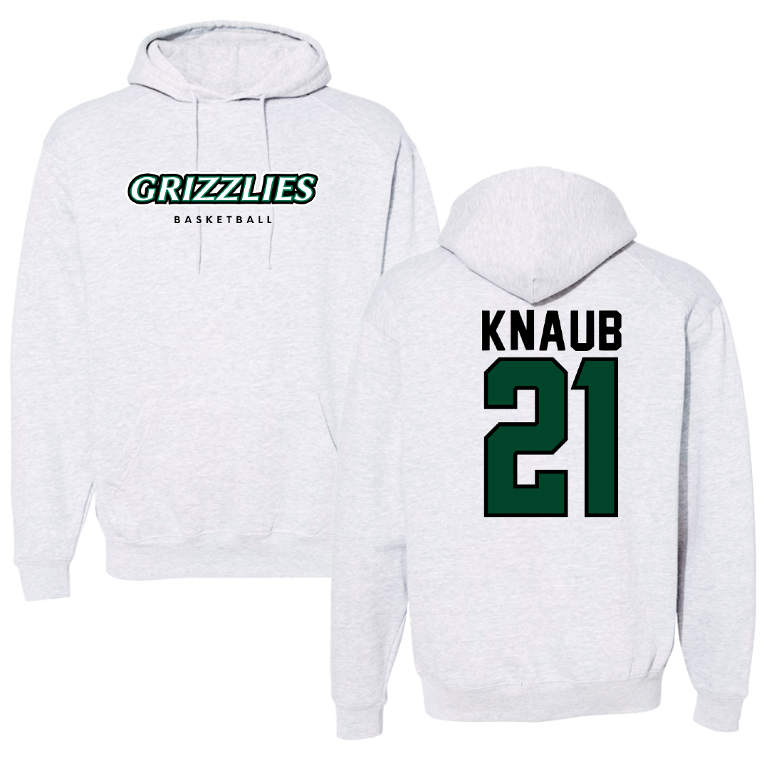 Adams State University Basketball Gray Hoodie - #21 Michael Knaub