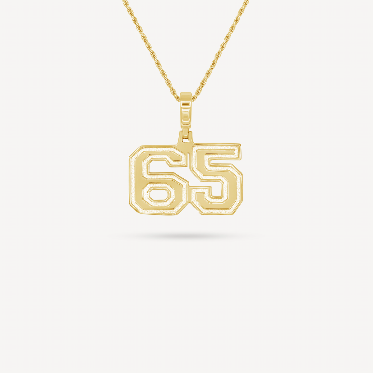 Gold Presidents Pendant and Chain - #65 Justin Sneed