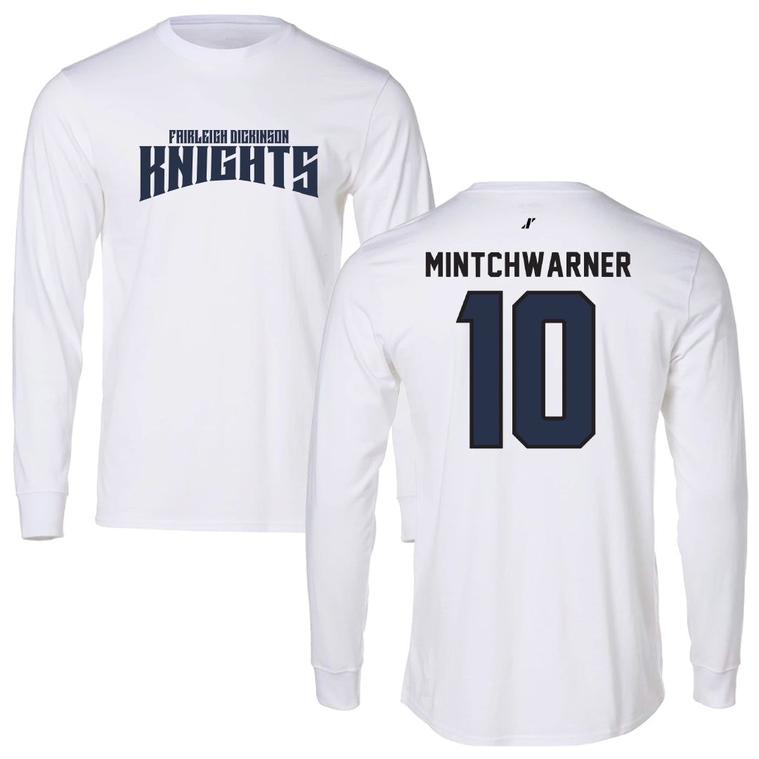 Fairleigh Dickinson University-Metropolitan Campus Lacrosse White Classic Performance Long Sleeve - #10 Lane Mintchwarner