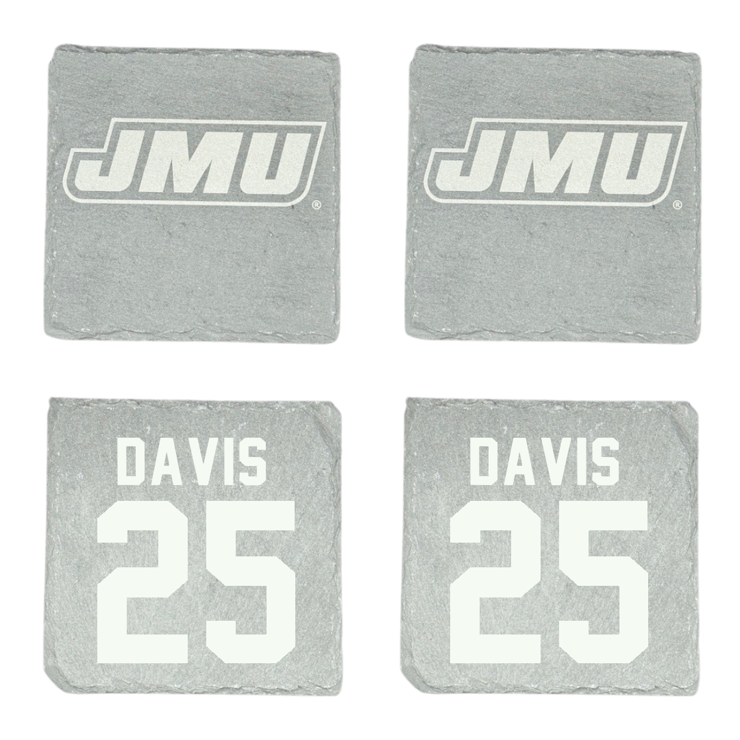 James Madison University Soccer Stone Coaster (4 Pack)  - #25 Abigail Davis