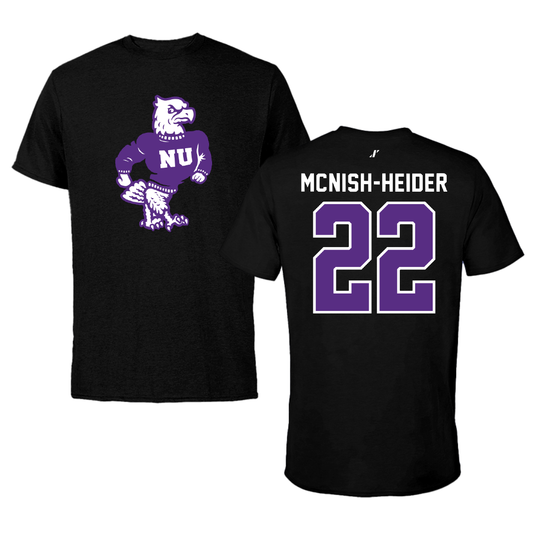 Niagara University Baseball Black Performance Tee - #22 Ethan Mcnish-Heider