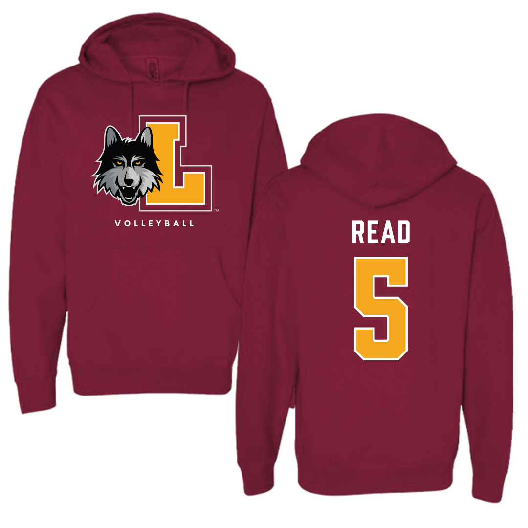 Loyola University-Chicago Volleyball Maroon Hoodie - #5 Jake Read