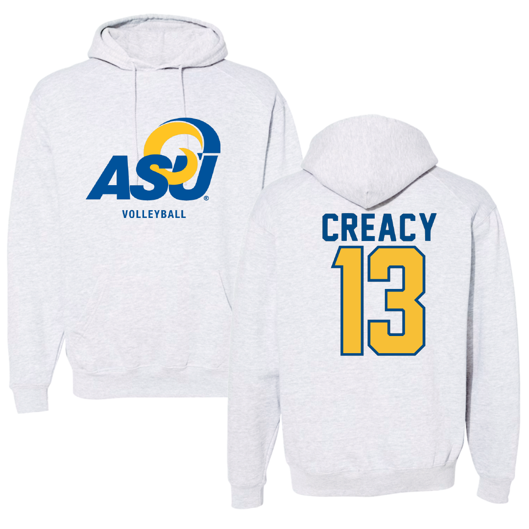 Angelo State University Volleyball Gray Hoodie - #13 Amelia Creacy