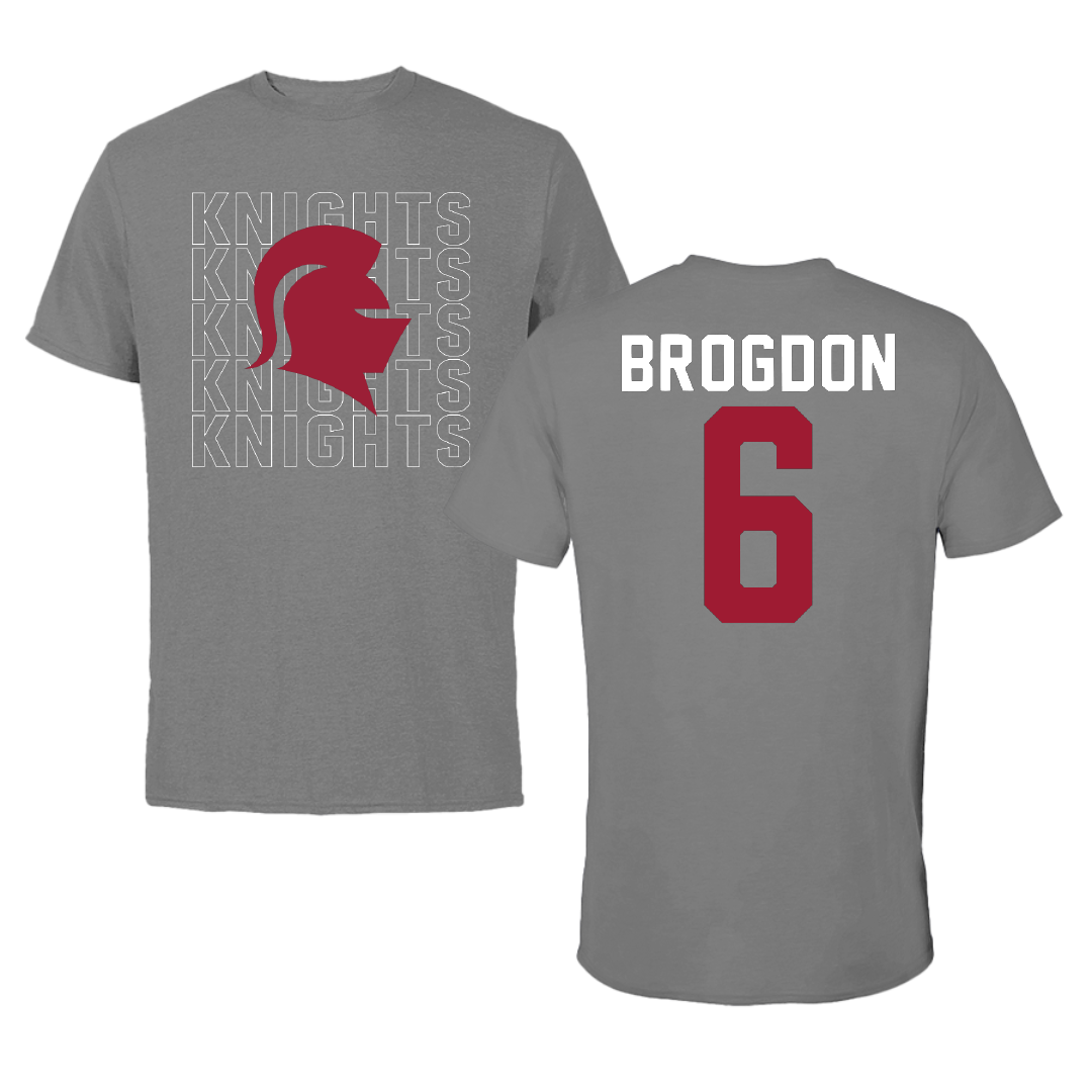 Southern Virginia University Baseball Dark Gray Tee - #6 Camden Brogdon