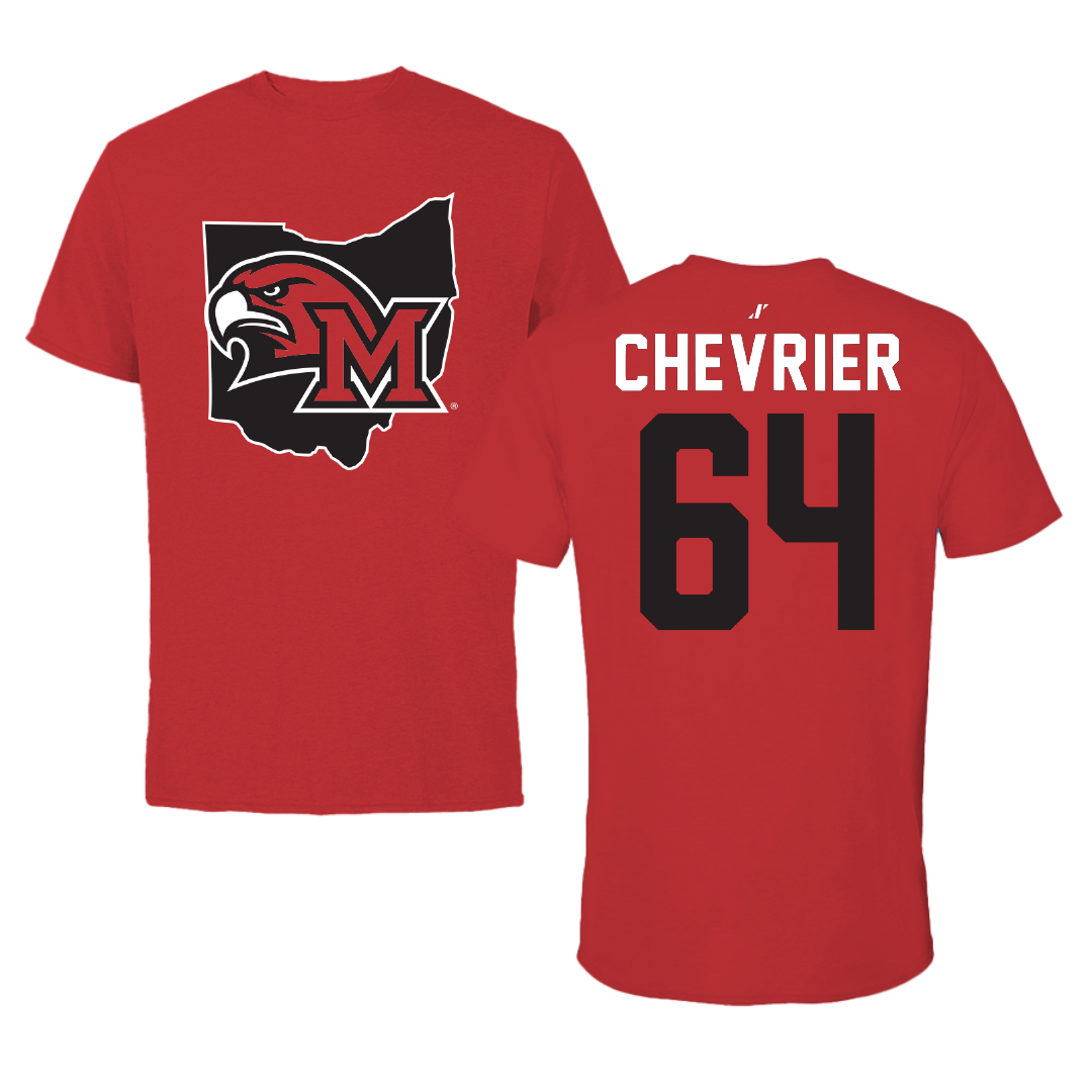 Miami University (Ohio) Softball Red State Performance Tee - #64 Lea Chevrier
