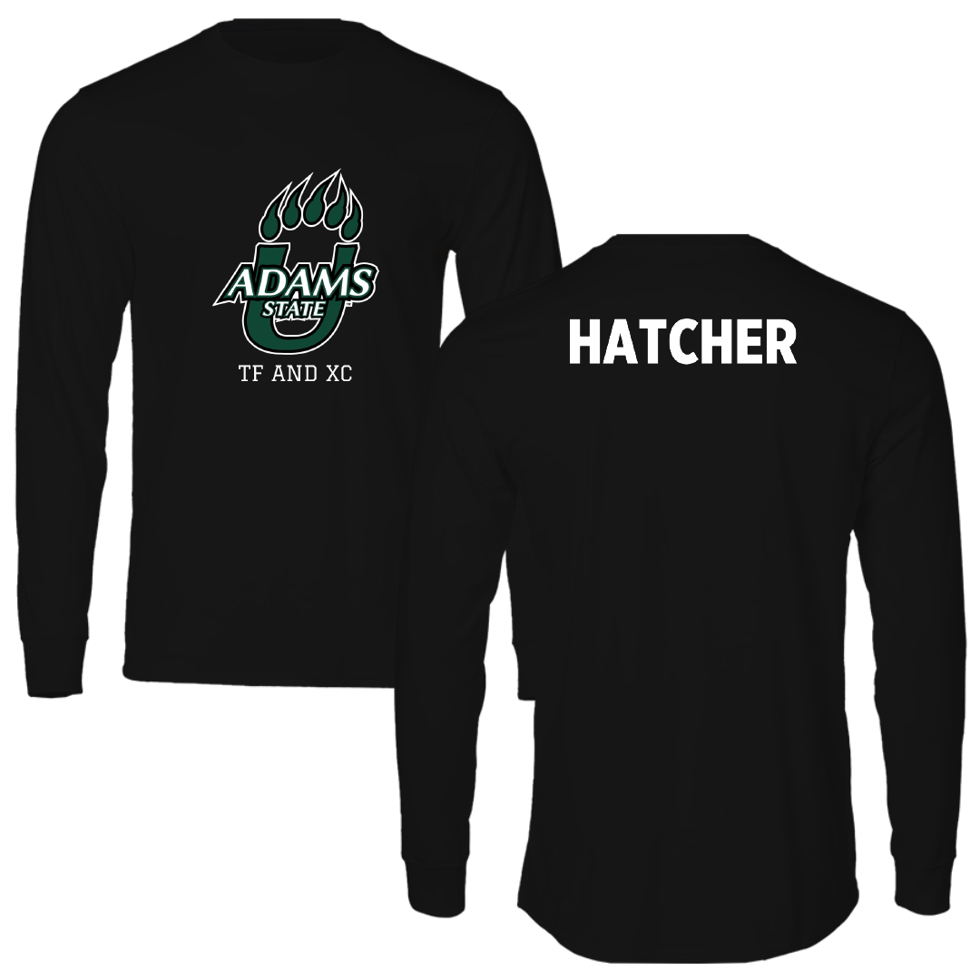 Adams State University TF and XC Black State Performance Long Sleeve - Elijah Hatcher