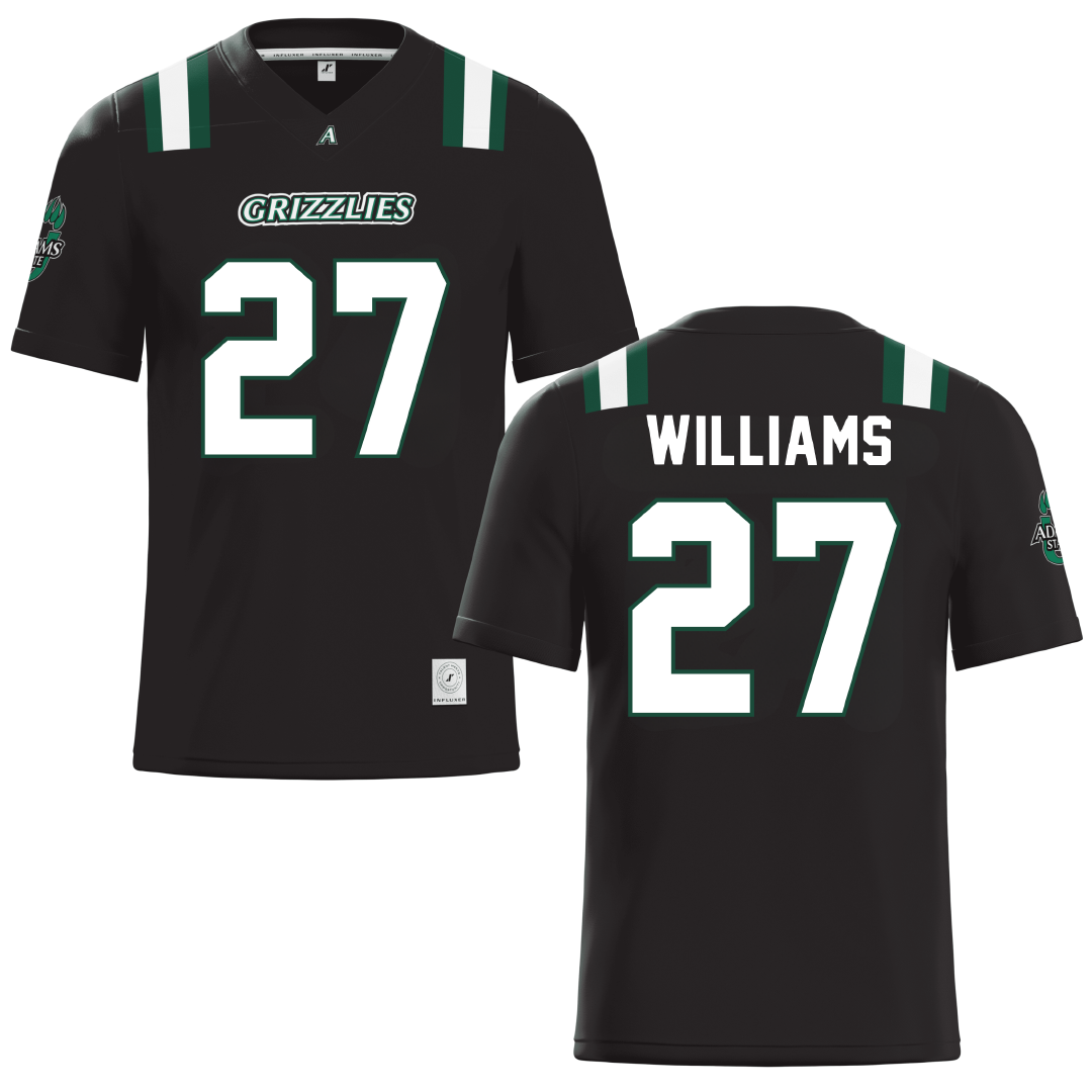 Adams State University Black Football Jersey - #27 Destan Williams