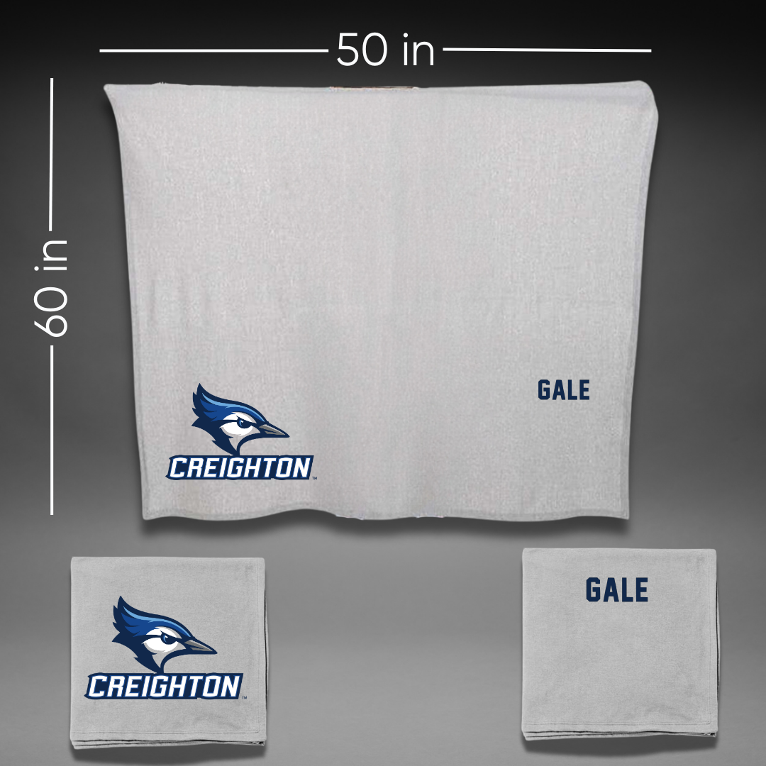 Creighton University Rowing Gray Blanket - Jaimie Gale