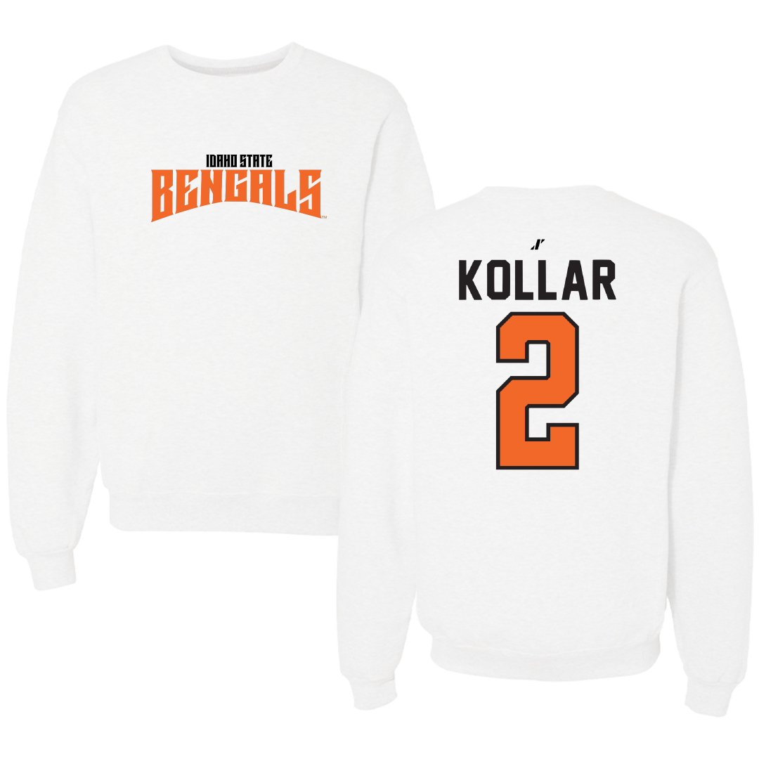 Idaho State University Soccer White Classic Crewneck - #2 Camille Kollar