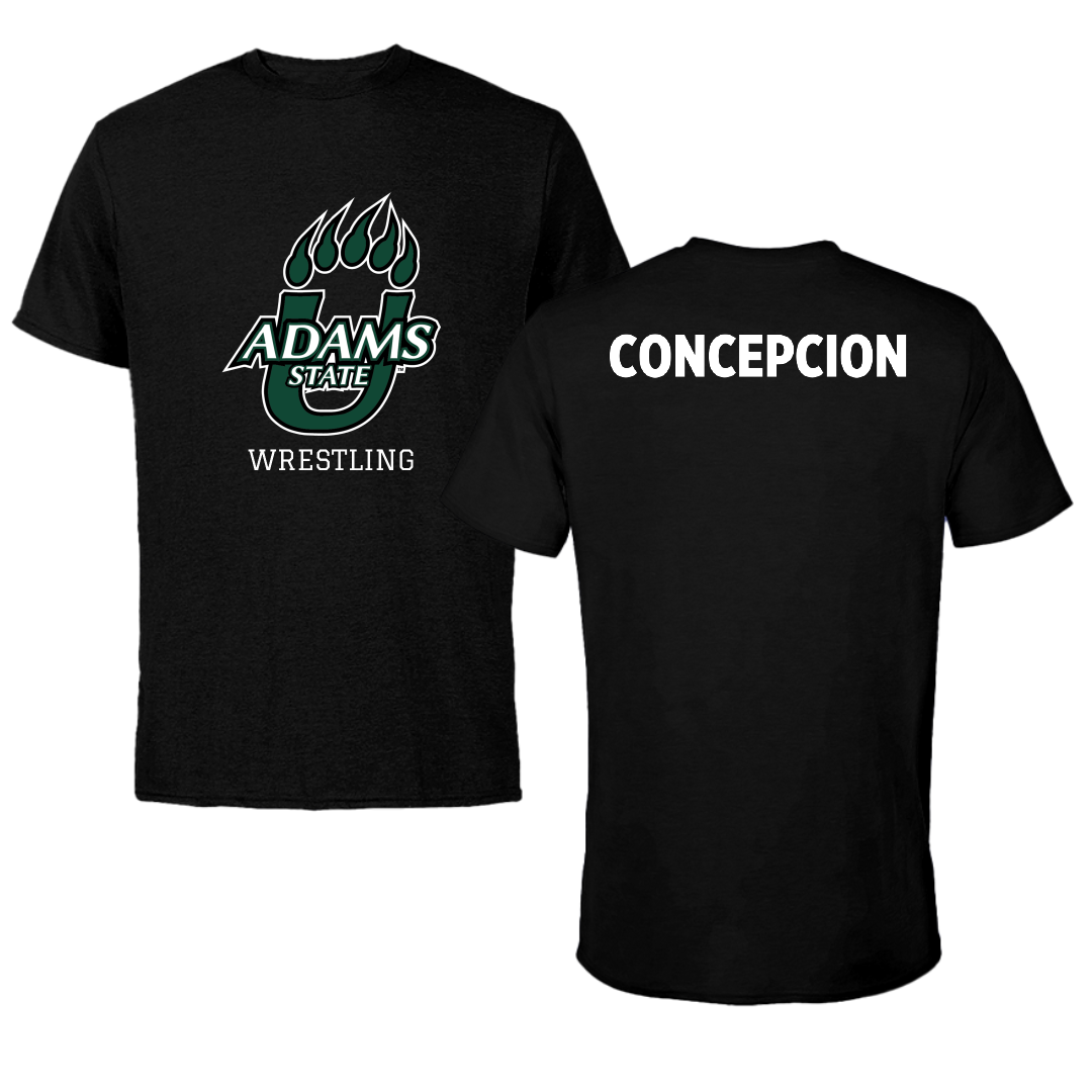 Adams State University Wrestling Black State Performance Tee - Adam Concepcion