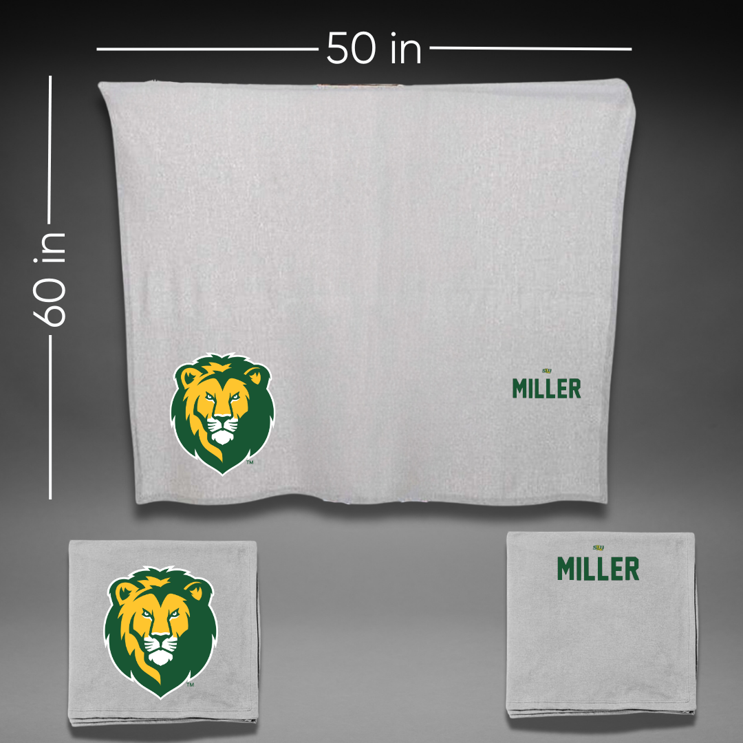 Southeastern Louisiana University TF and XC Gray Blanket - Micah Miller