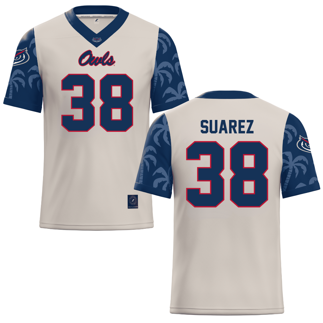 Florida Atlantic University Sand Football Jersey - #38 Morgan Suarez