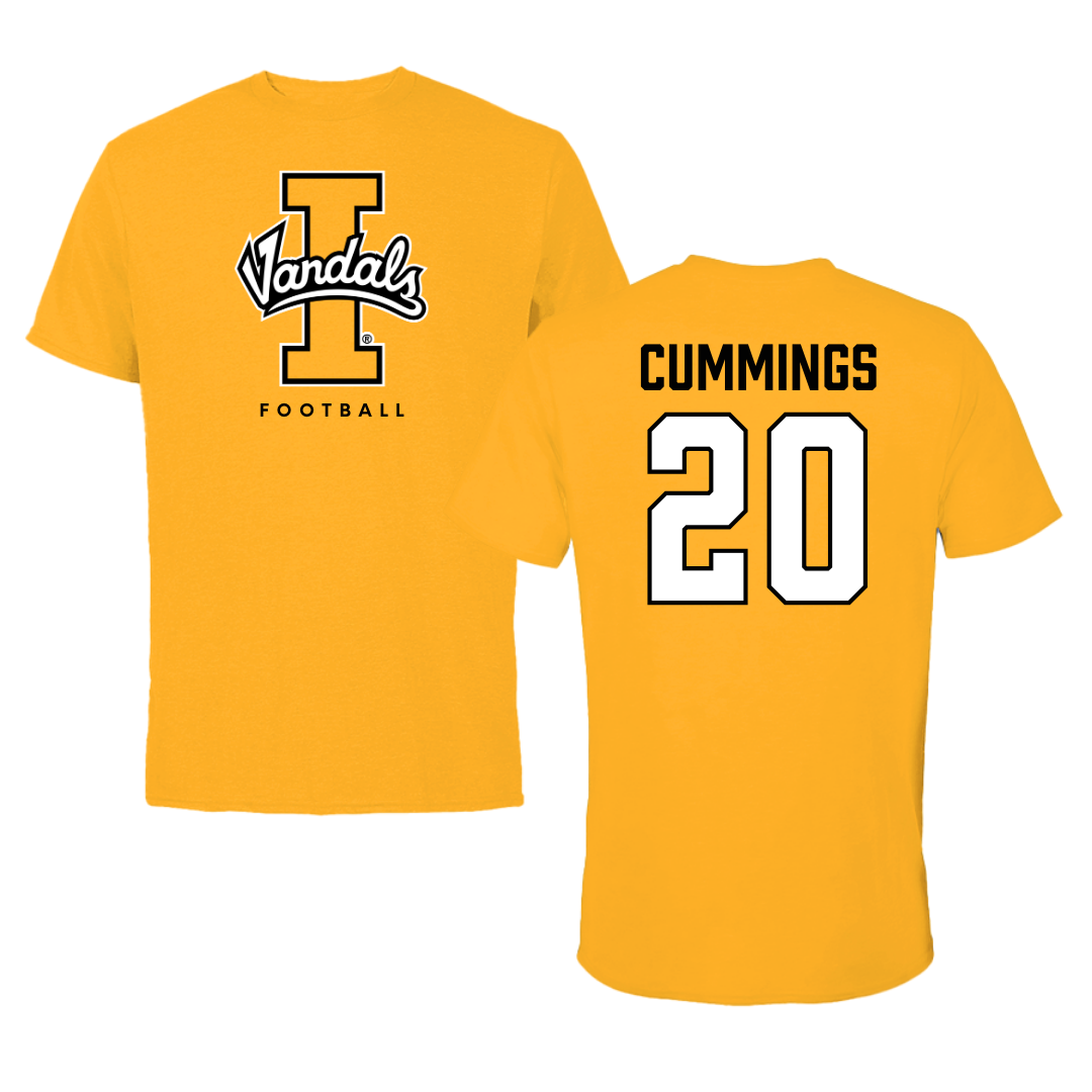 University of Idaho Football Gold Performance Tee - #20 Elisha Cummings