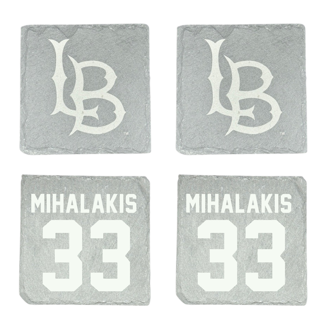 Long Beach State University Baseball Stone Coaster (4 Pack)  - #33 Alexander Mihalakis