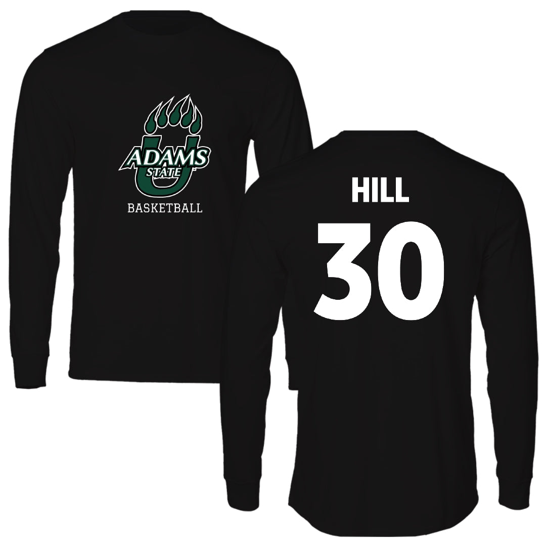 Adams State University Basketball Black State Performance Long Sleeve - #30 Taejhuan Hill