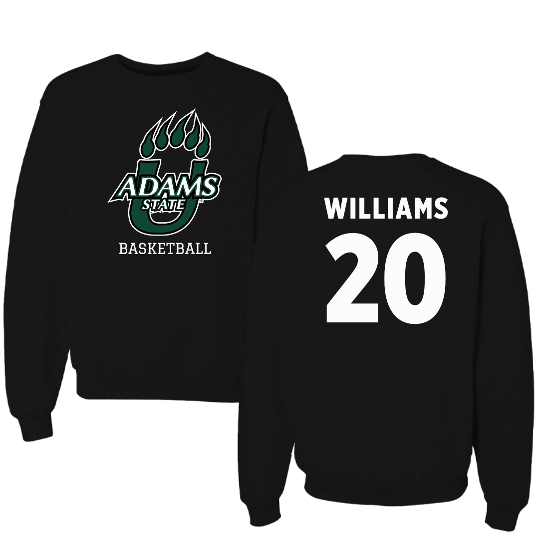 Adams State University Basketball Black State Crewneck - #20 Luke Williams