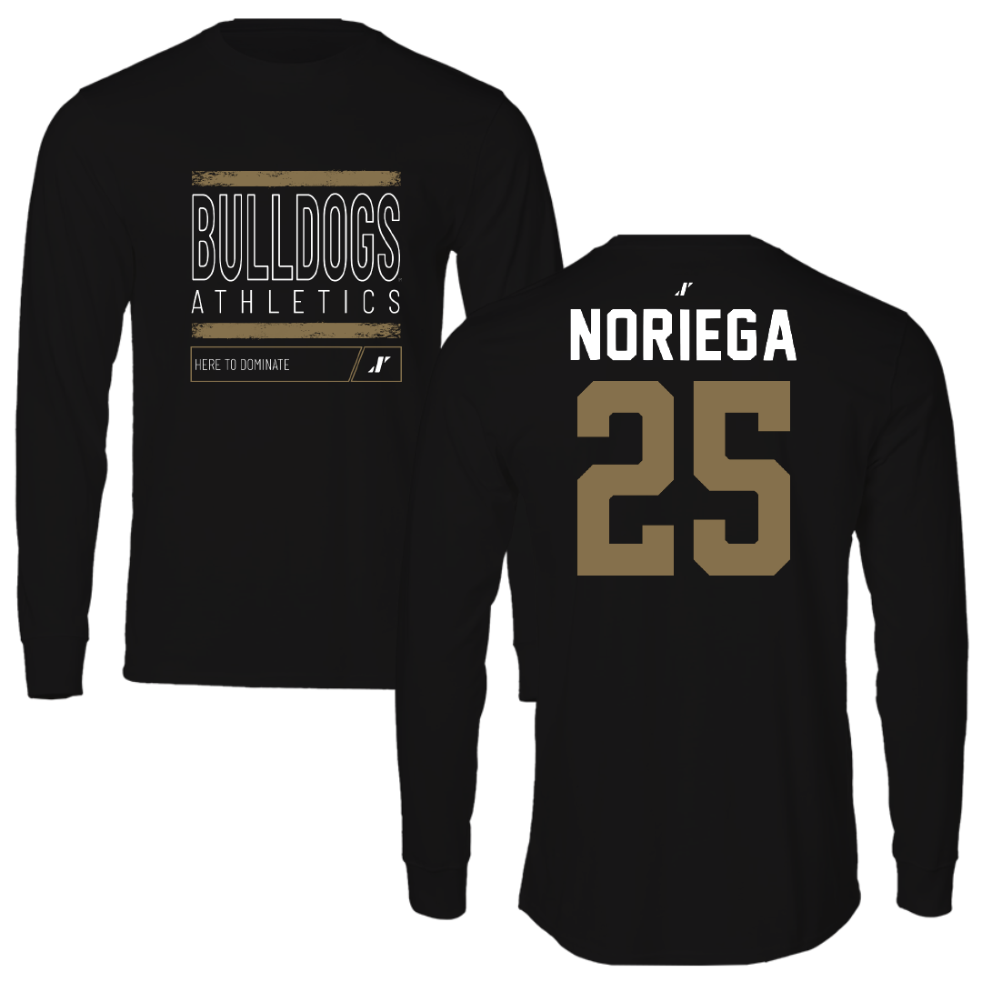 Bryant University Baseball Black Dominate Long Sleeve - #25 Gavin Noriega