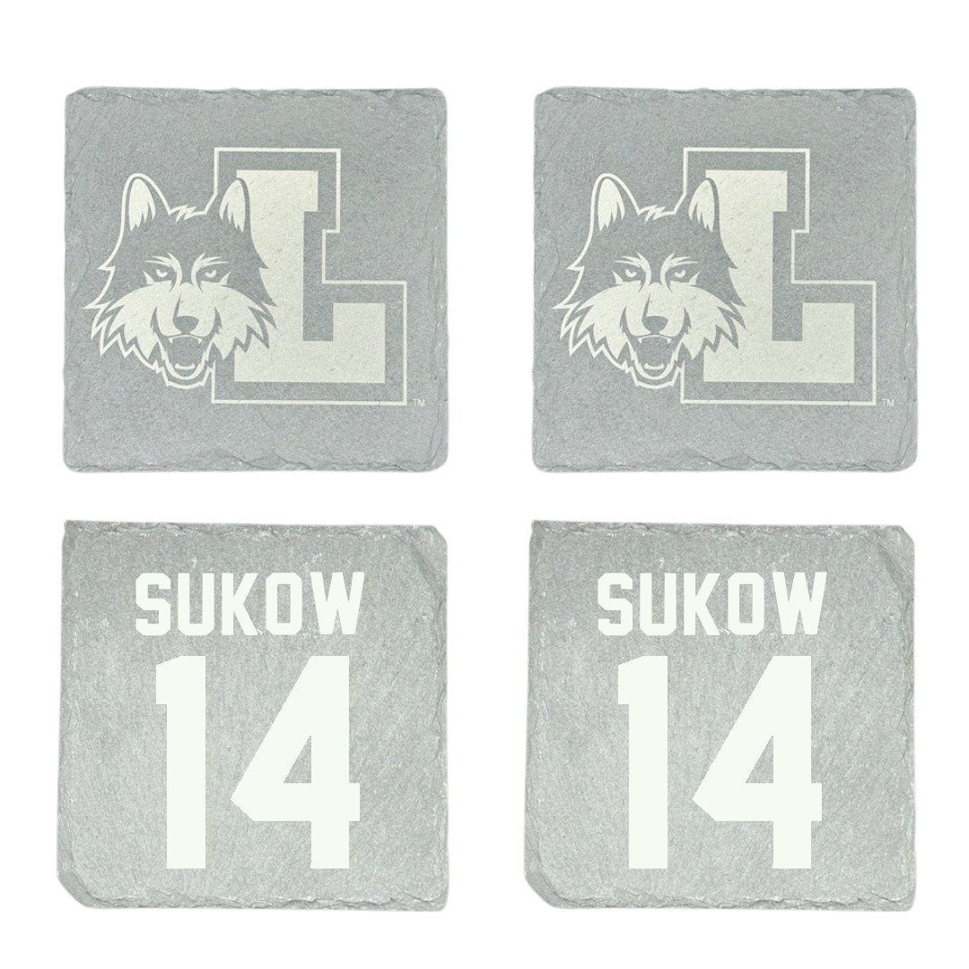 Loyola University-Chicago Soccer Stone Coaster (4 Pack)  - #14 Jason Sukow