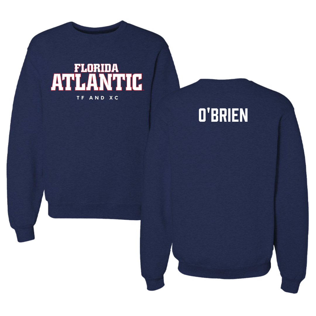 Florida Atlantic University TF and XC Navy Crewneck - Jordan O'Brien