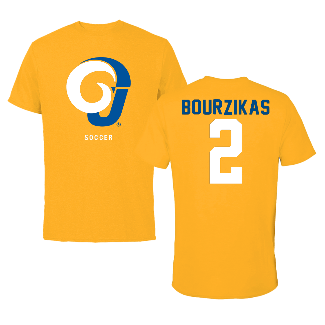 Angelo State University Soccer Gold Tee - #2 Maddy Bourzikas