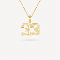 Gold Presidents Pendant and Chain - #33 Frankee Payne