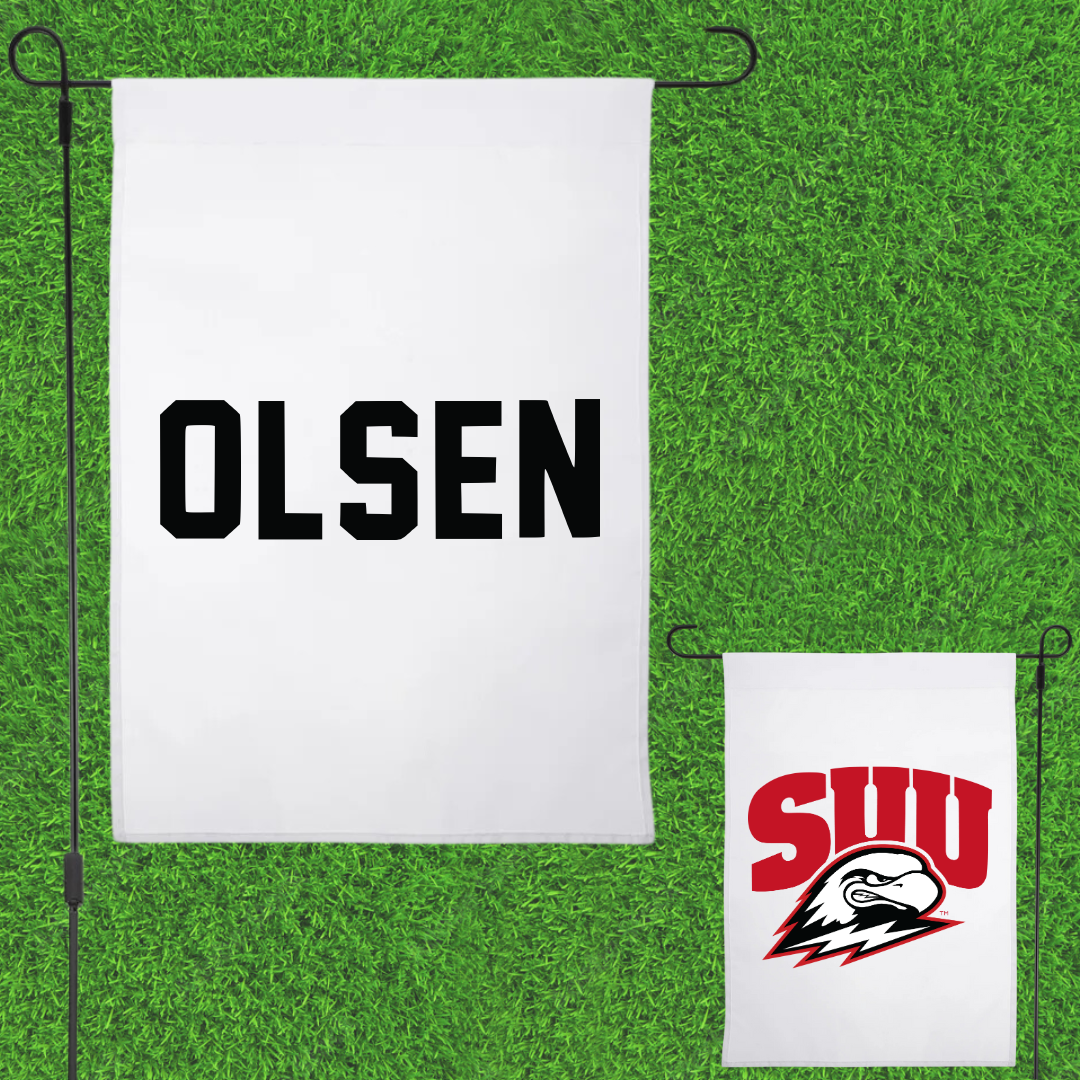 Southern Utah University Golf White Garden Flag - Ellie Olsen