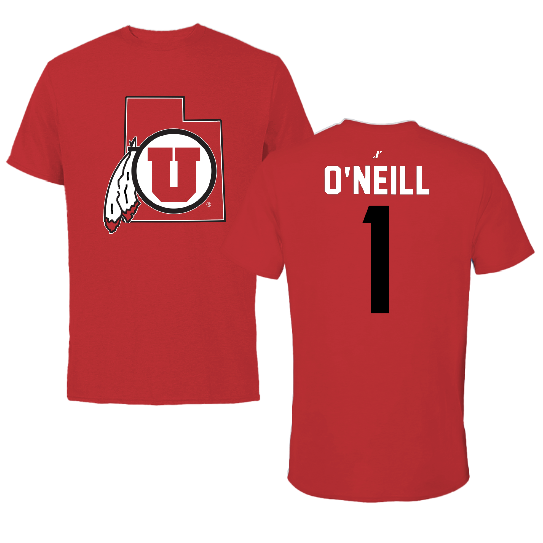 University of Utah Lacrosse Red State Performance Tee - #1 Conor O'Neill