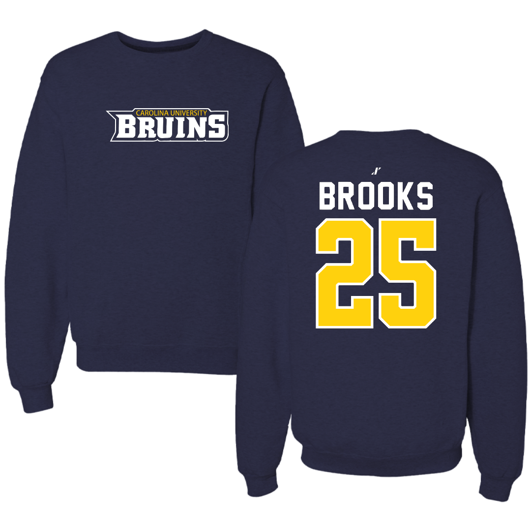 Carolina University Baseball Navy Crewneck - #25 Jase Brooks