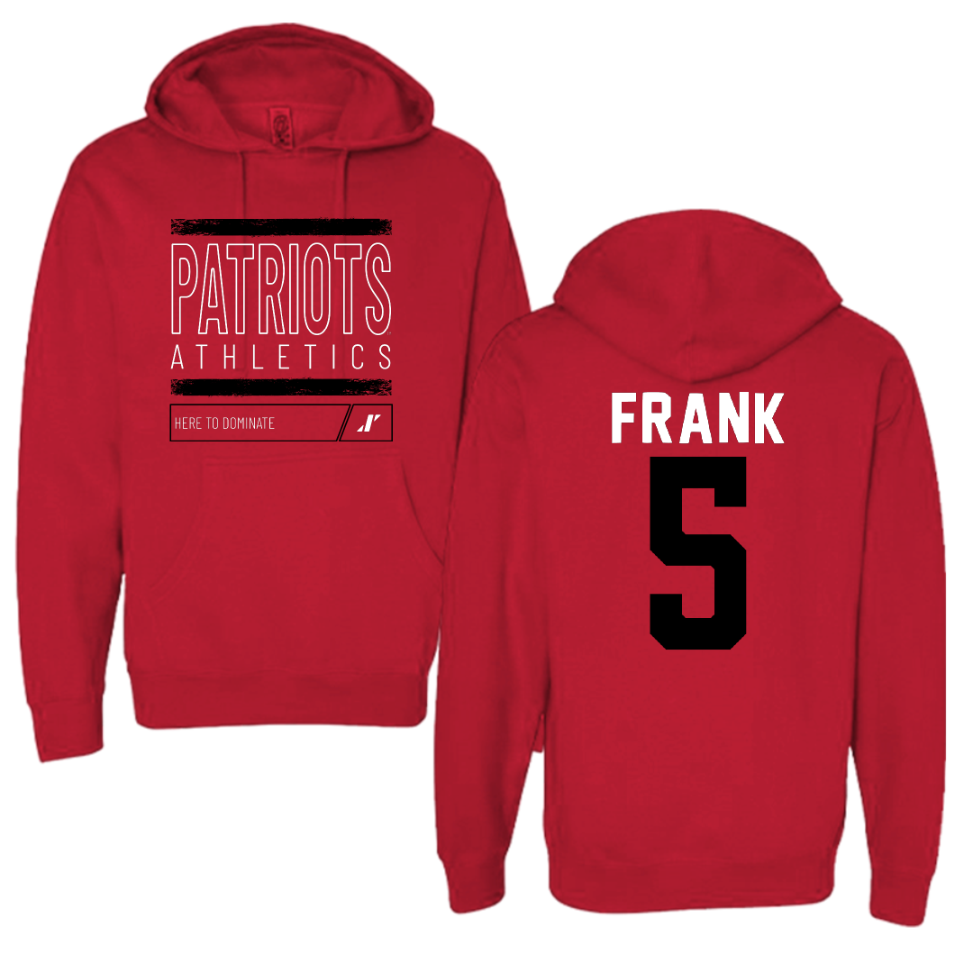Dallas Baptist University Basketball Red Dominate Hoodie - #5 Trevor Frank