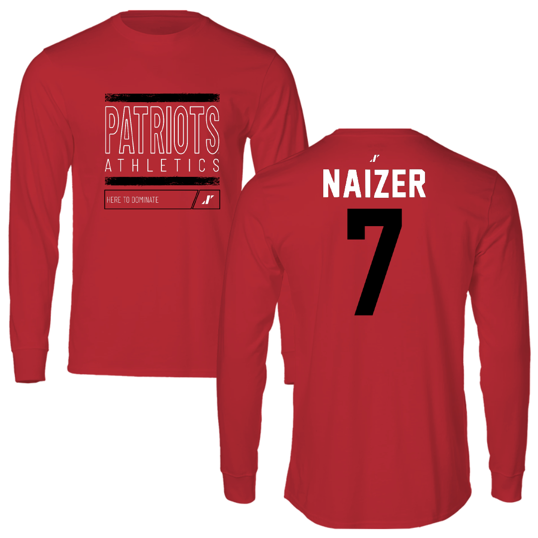 Dallas Baptist University Soccer Red Dominate Long Sleeve - #7 Kaleigh Naizer