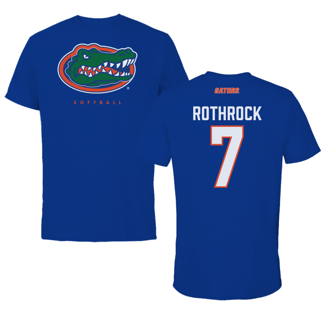 University of Florida Softball Blue Tee - #7 Keagan Rothrock