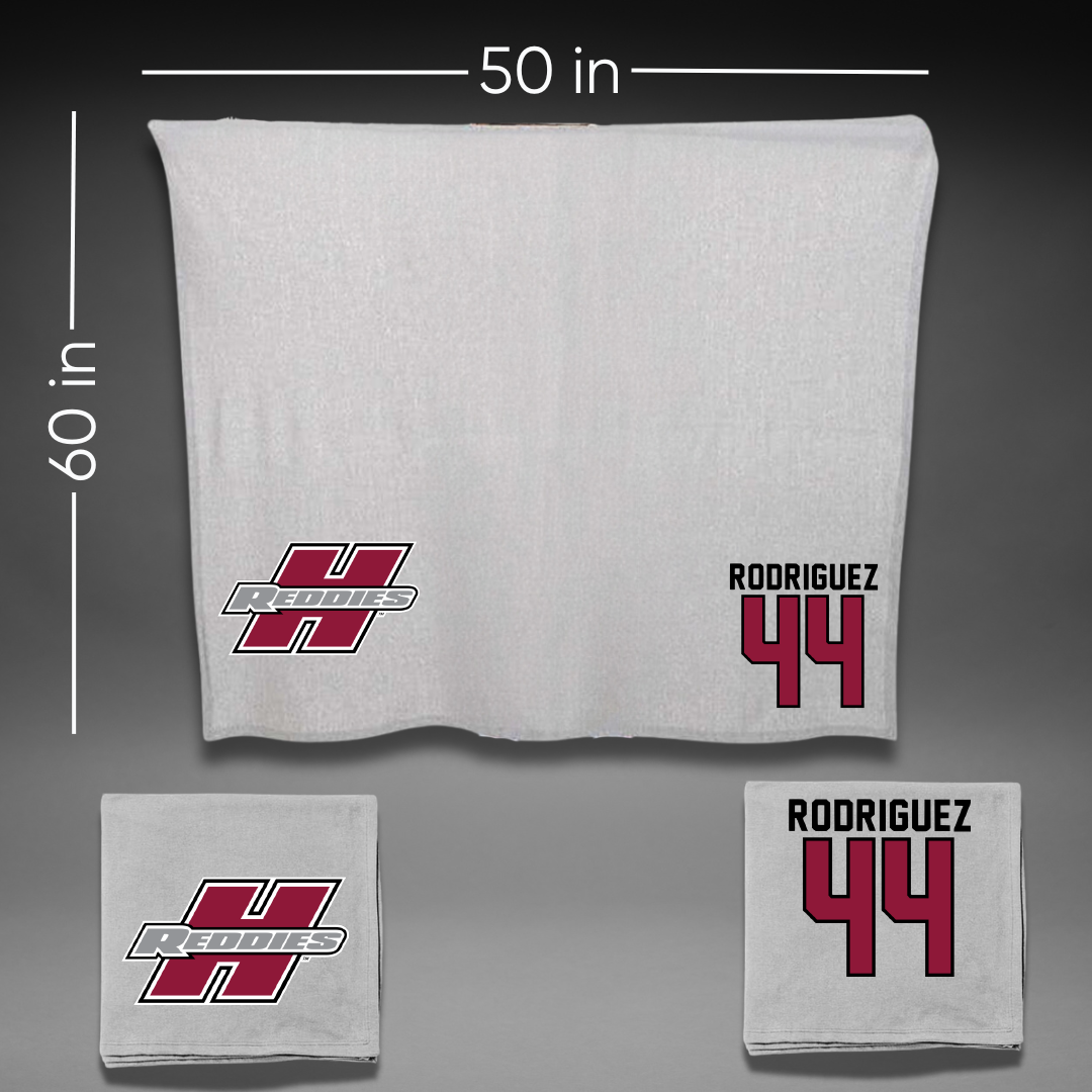 Henderson State University Baseball Gray Blanket - #44 Cole Rodriguez