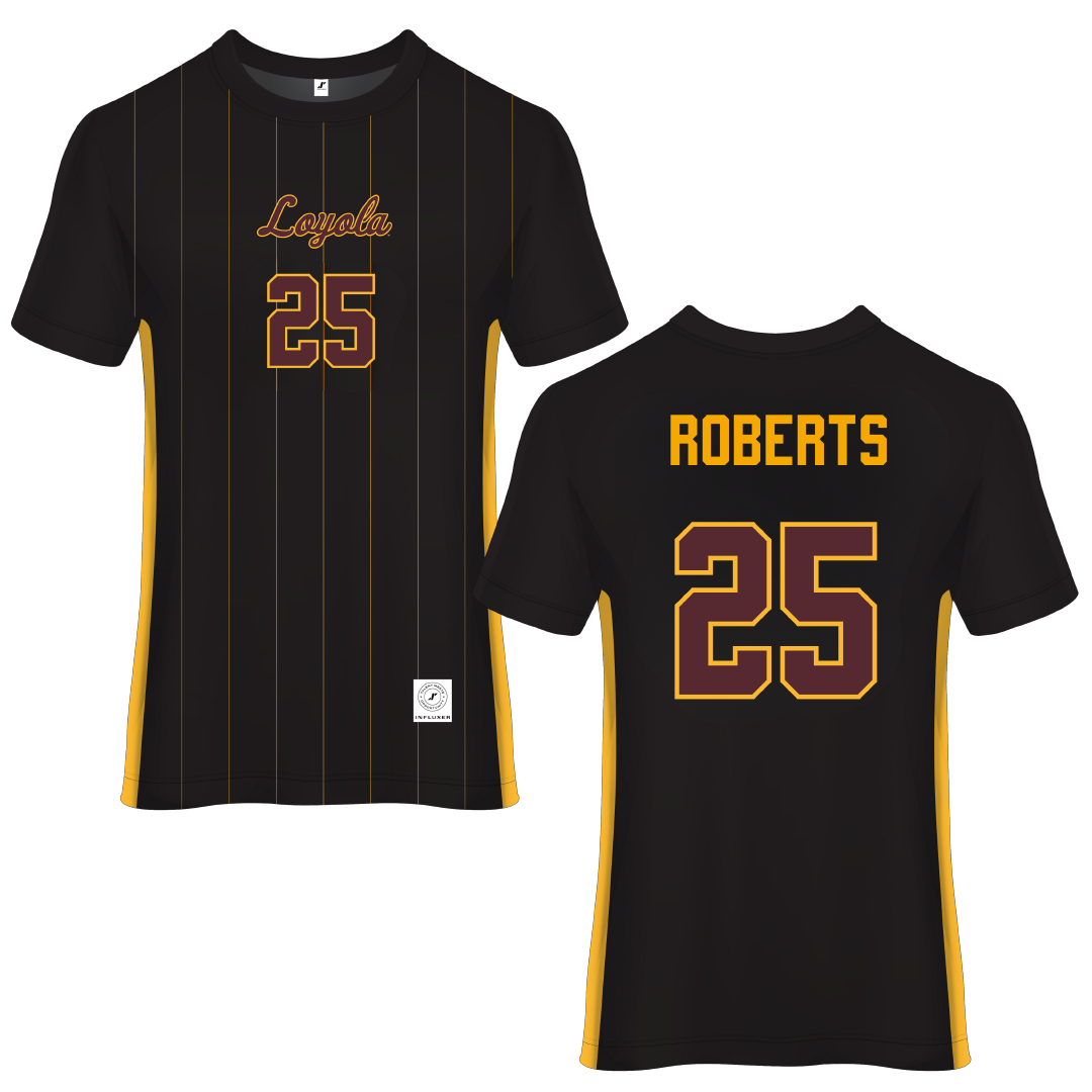 Loyola University-Chicago Black Soccer Jersey - #25 Emily Roberts