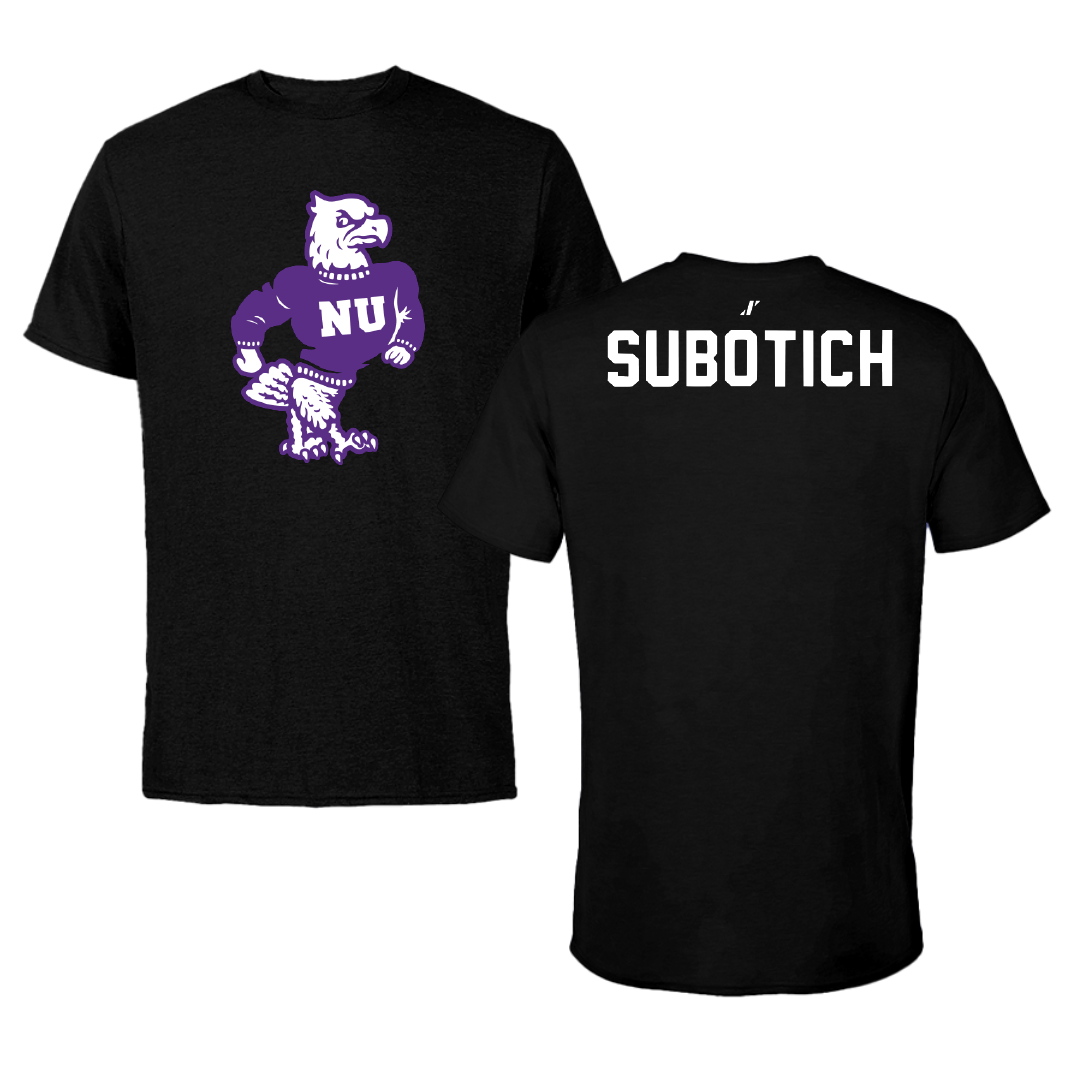 Niagara University Swimming & Diving Black Tee - Alex Subotich