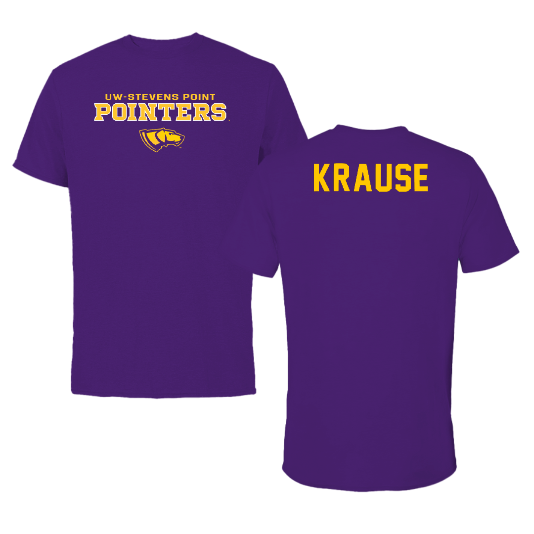 University of Wisconsin-Stevens Point TF and XC Purple Tee - Bennett Krause