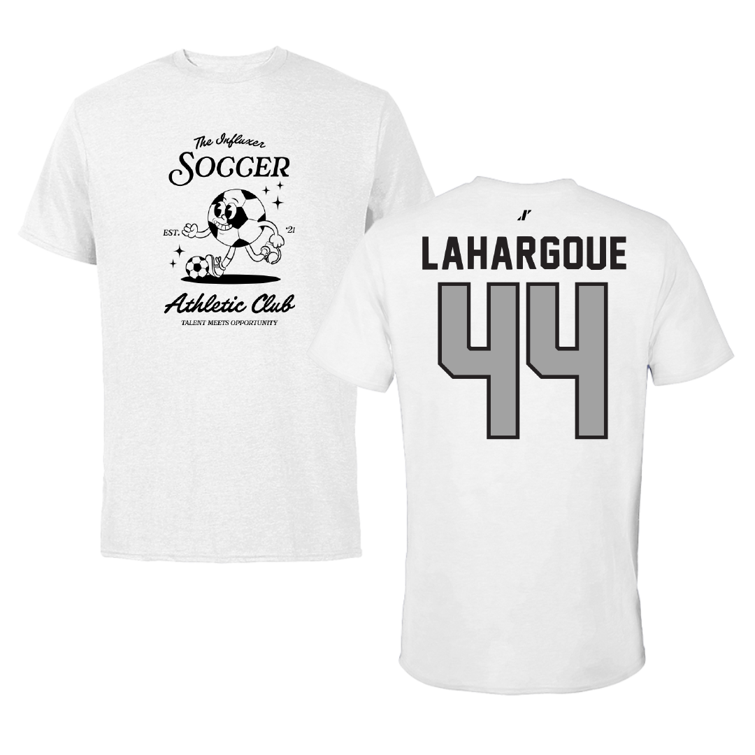 Soccer White Influxer Athletic Club Tee - #44 Maddisen Lahargoue