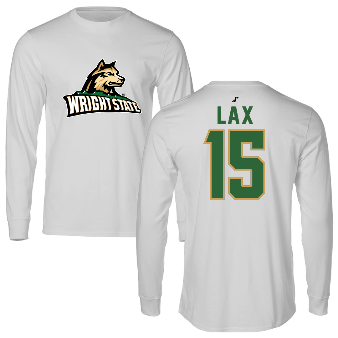 Wright State University Baseball Light Gray Performance Long Sleeve - #15 Chet Lax