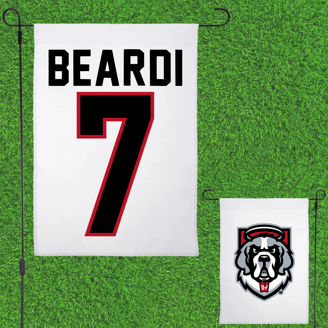 D'Youville University Softball White Garden Flag - #7 Ally Beardi