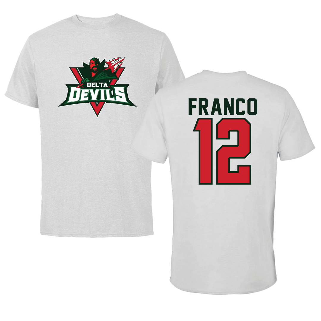 Mississippi Valley State University Volleyball Light Gray Tee - #12 Mariana Franco