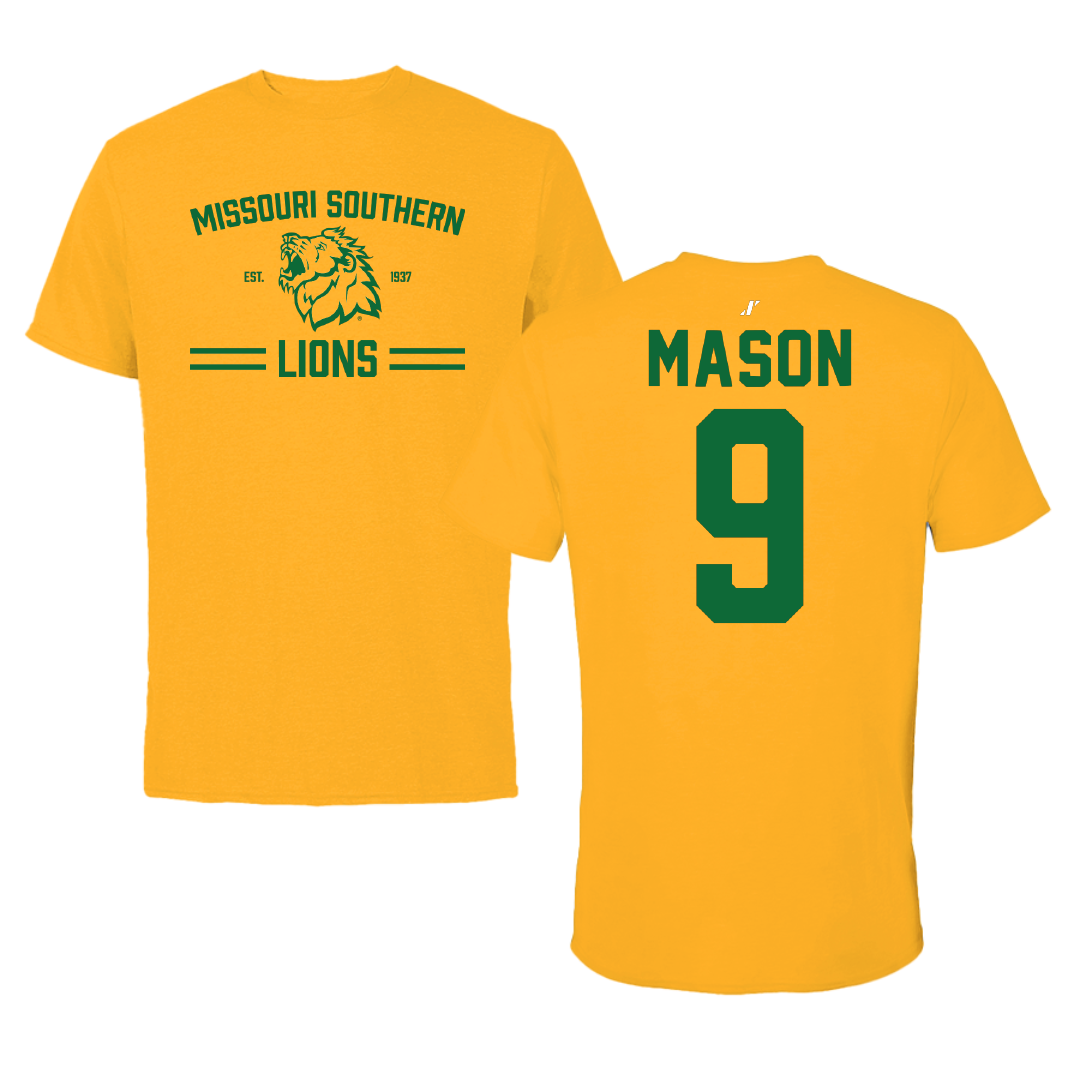 Missouri Southern State University Softball Gold General Performance Tee - #9 Emma Mason