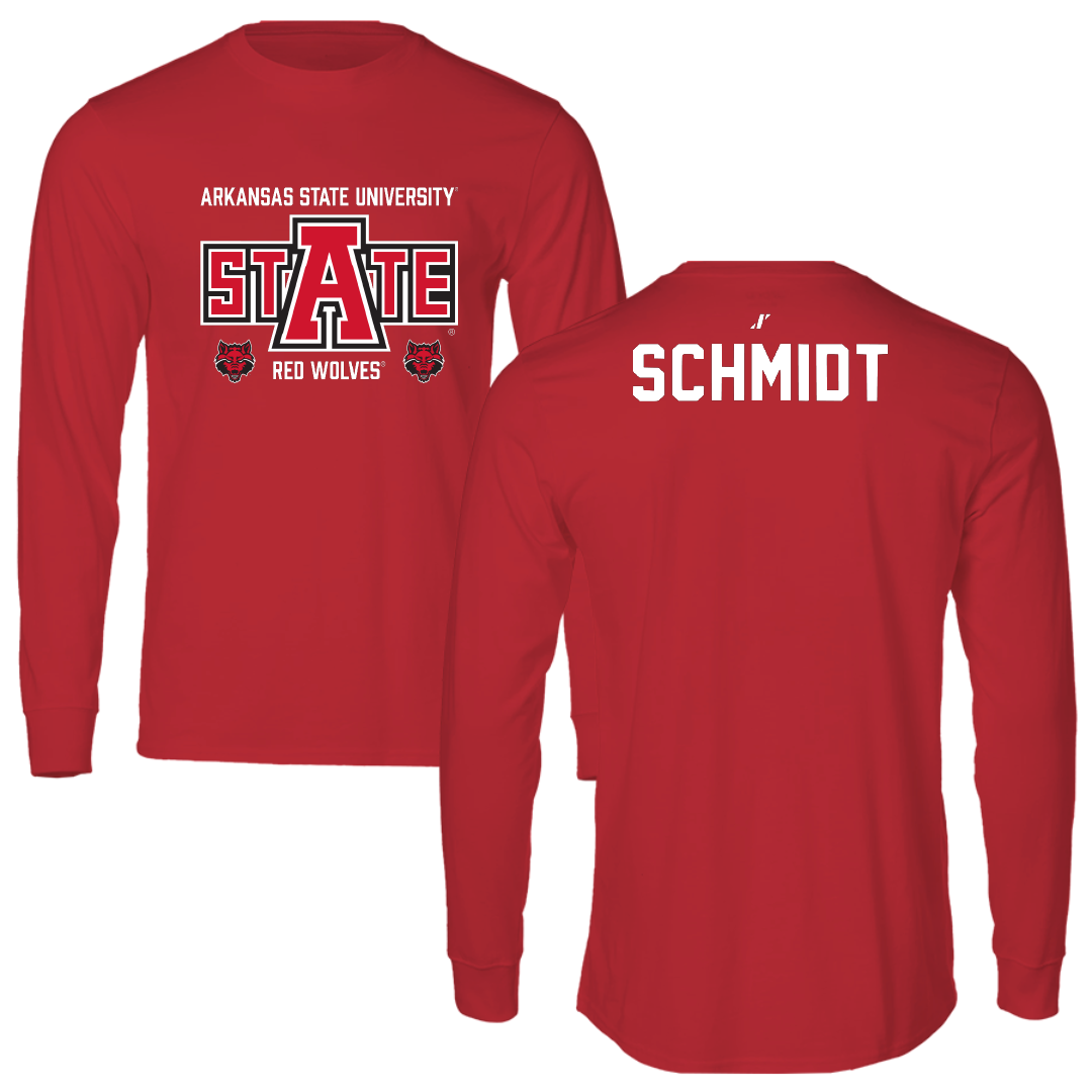 Arkansas State University Golf Red General Long Sleeve - Thomas Schmidt