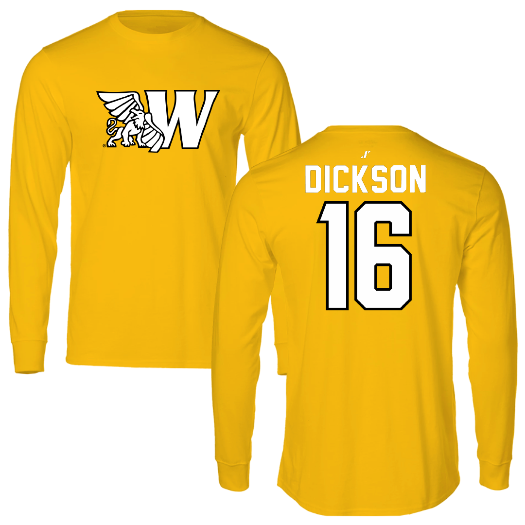 Missouri Western State University Softball Gold Long Sleeve - #16 Zoey Dickson