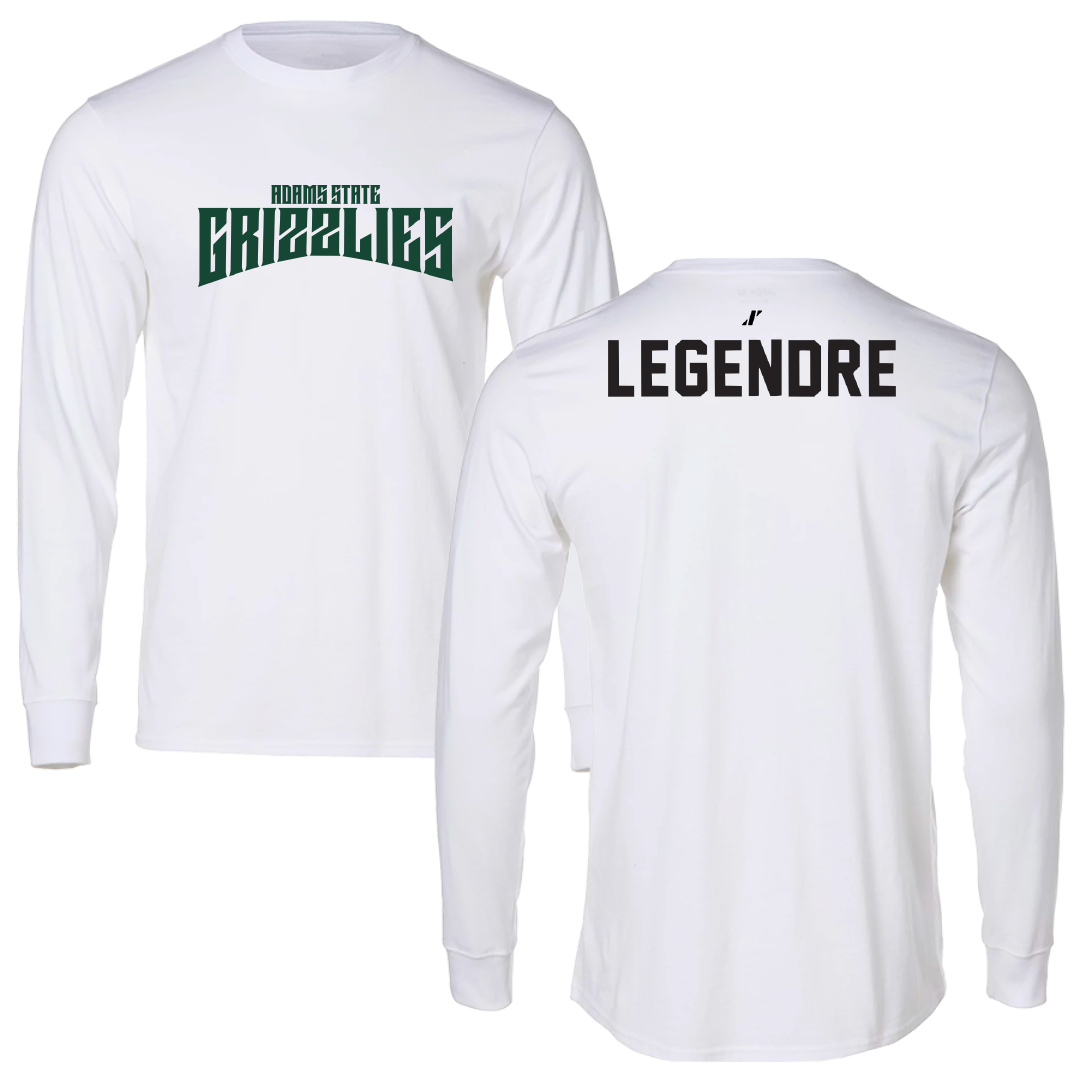 Adams State University TF and XC White Classic Performance Long Sleeve - Romain Legendre