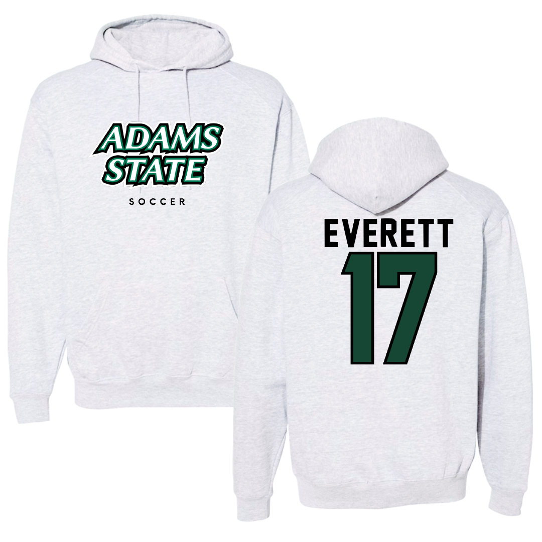 Adams State University Soccer Gray Block Hoodie - #17 Madeline Everett
