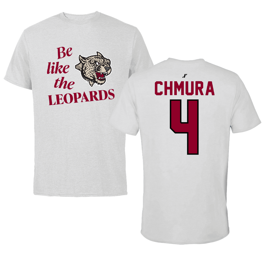Lafayette College Volleyball Light Gray Be Like Us Performance Tee - #4 Paige Chmura